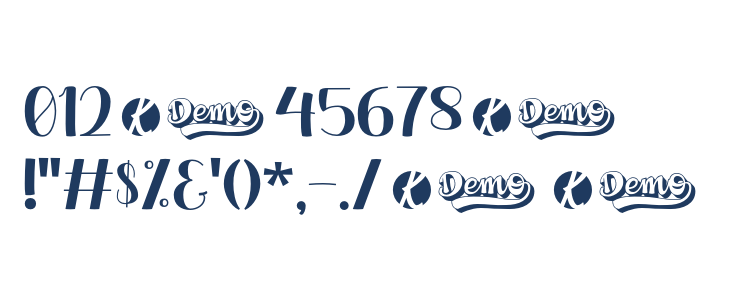 OliandreDemo-Regular Other Characters