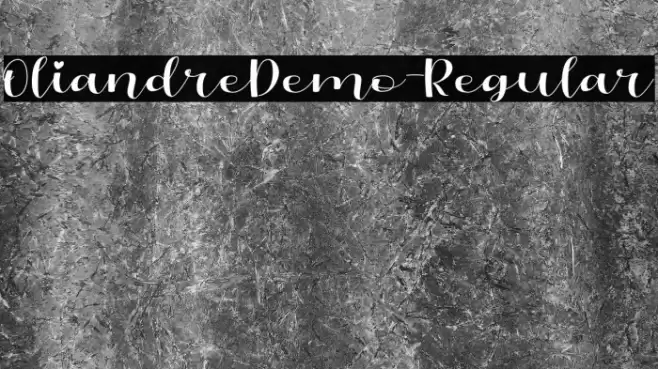 OliandreDemo-Regular Font examples