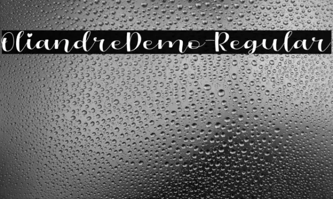 OliandreDemo-Regular Font examples