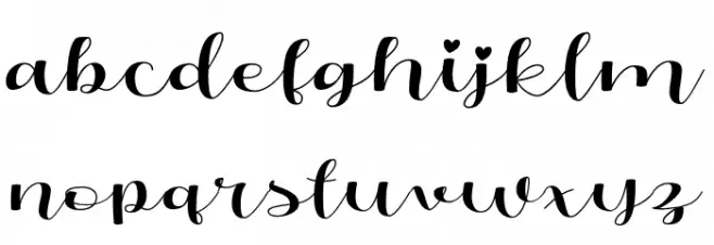 OliandreDemo-Regular Schriftart Kleinbuchstaben