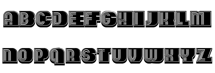 Oliba 3D Regular Font OTHER CHARS