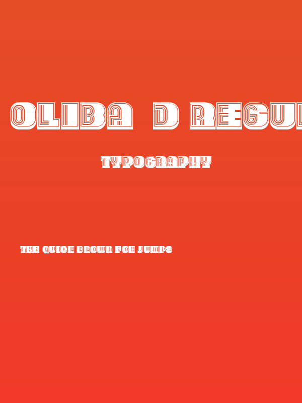 Oliba 3D Regular Poster