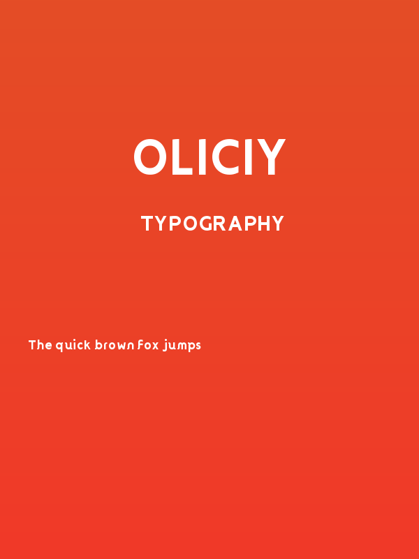 Oliciy Poster