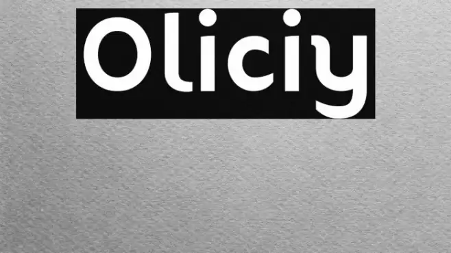 Oliciy Font examples