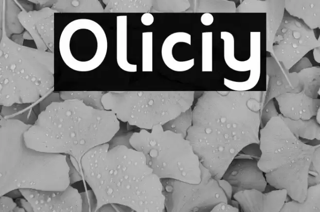 Oliciy Font examples