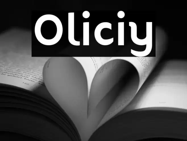 Oliciy Font examples