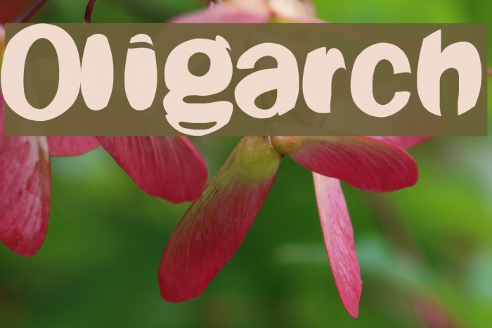 Oligarch Font examples
