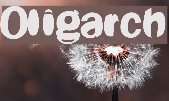 Oligarch Font examples
