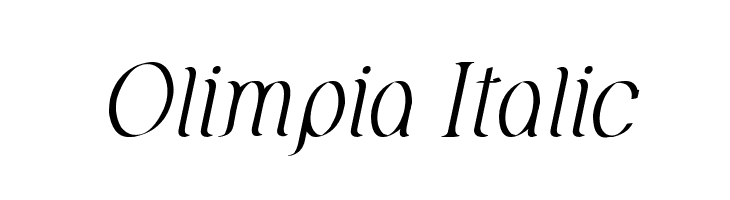Olimpia Italic फ़ॉन्ट