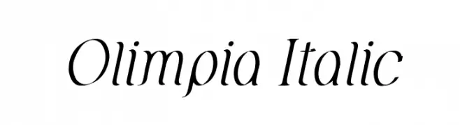 Olimpia Italic  les polices de caractères gratuit tlcharger