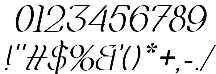 Olimpia Italic फ़ॉन्ट अन्य घर का काम