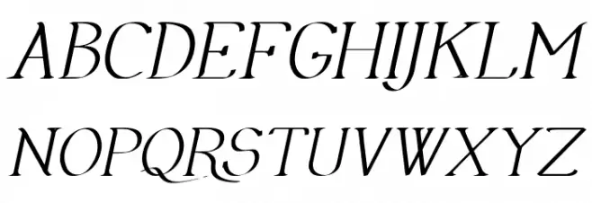 Olimpia Italic Polices MAJUSCULES