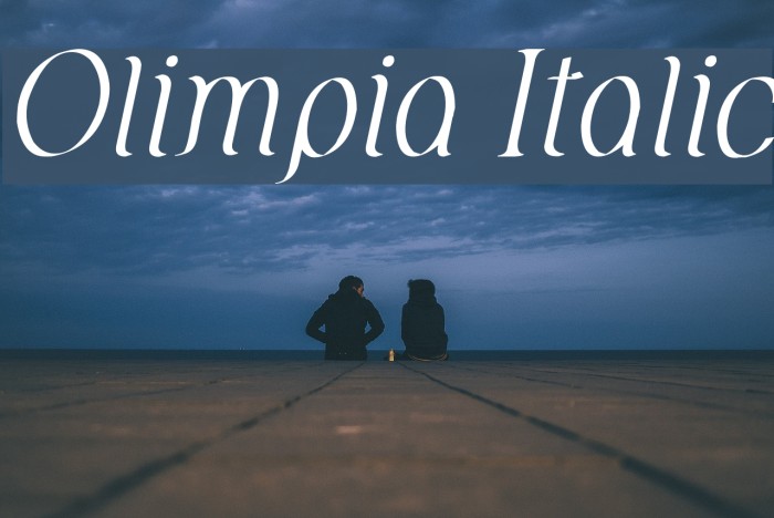 Olimpia Italic फ़ॉन्ट examples
