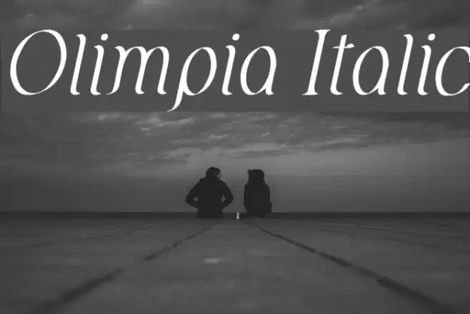 Olimpia Italic Font examples