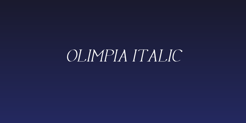 Olimpia Italic Social Header