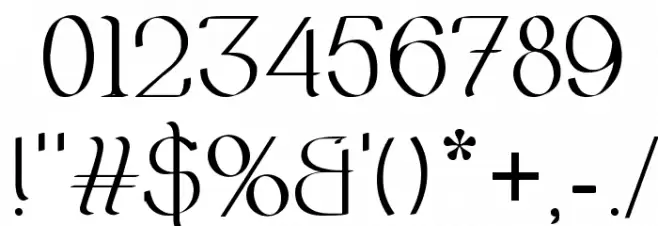 Olimpia Font OTHER CHARS