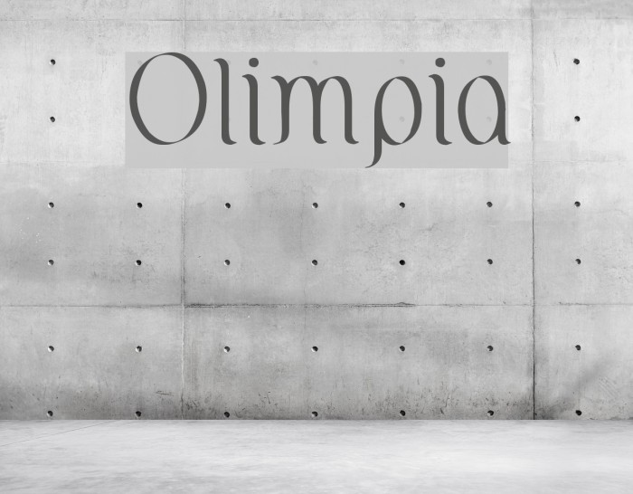 Olimpia Font examples
