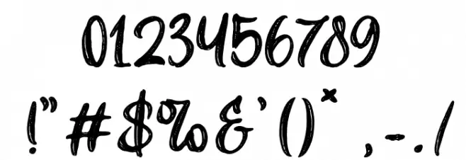 Olince Font OTHER CHARS