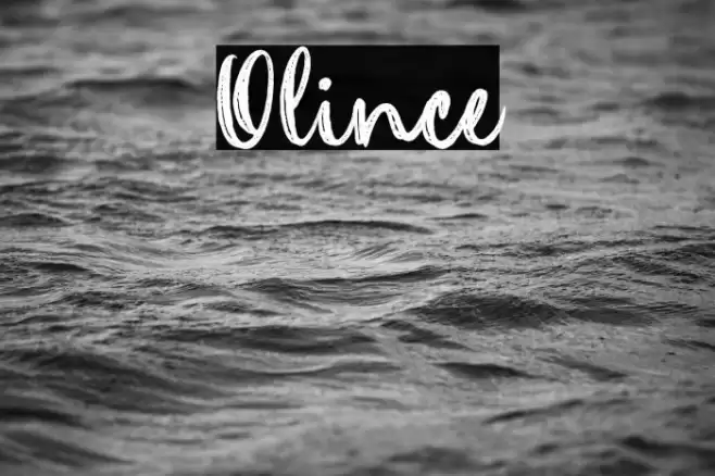 Olince Font examples