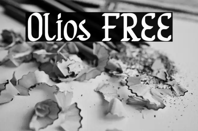 Olios FREE Font examples