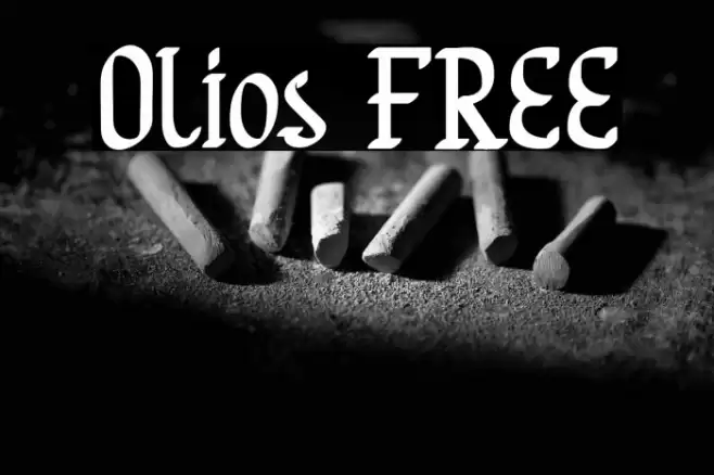 Olios FREE Font examples