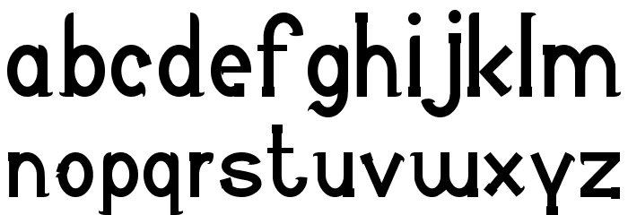 Olive 101 Font LOWERCASE