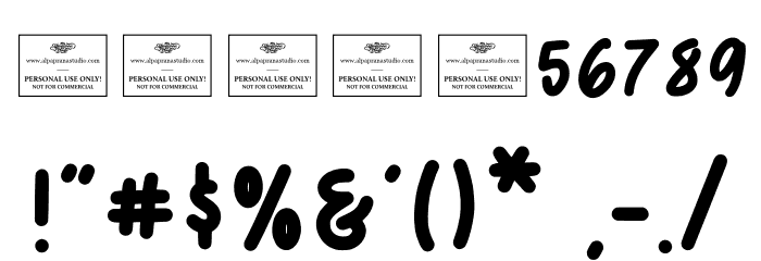 Olive Branch Font OTHER CHARS