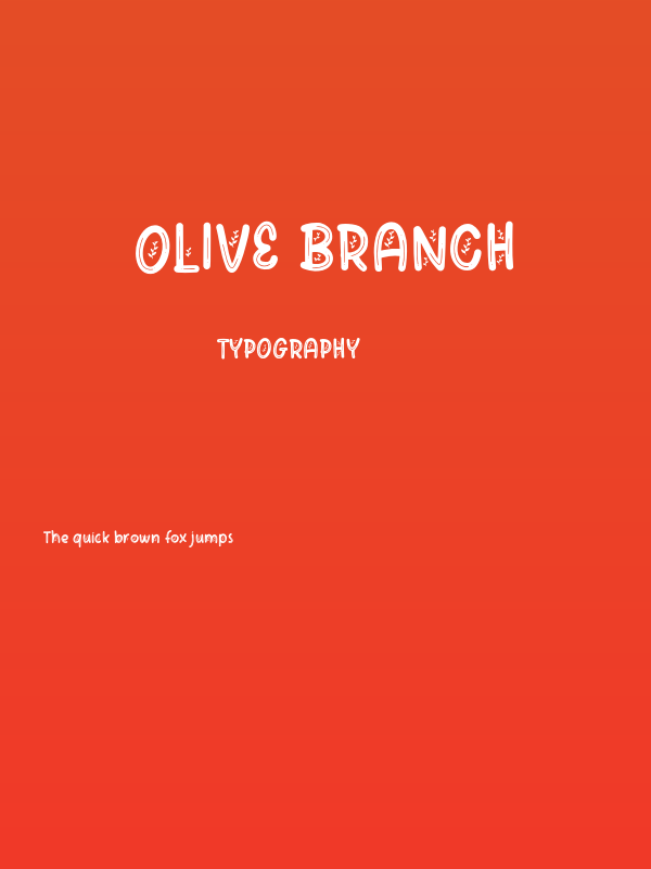 Olive Branch Poster