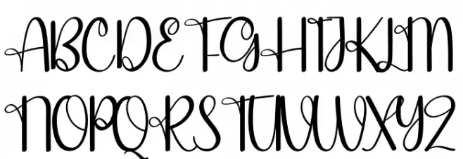 Olive Oil Schriftart Groß