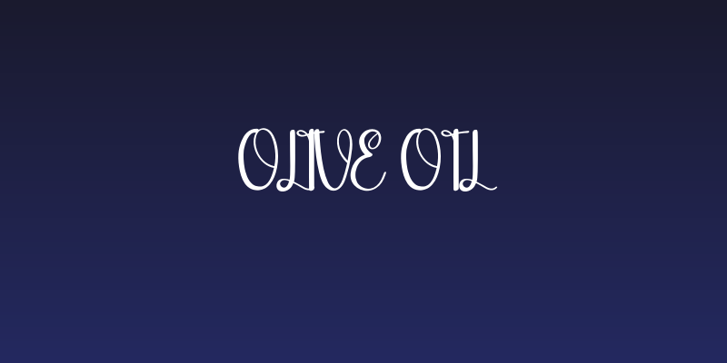 Olive Oil Social Header