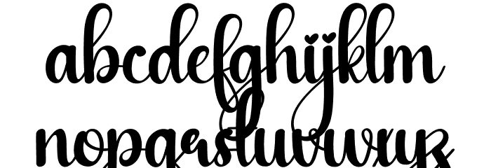 Olive Oil Font LOWERCASE