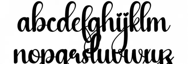 Olive Oil Schriftart Kleinbuchstaben