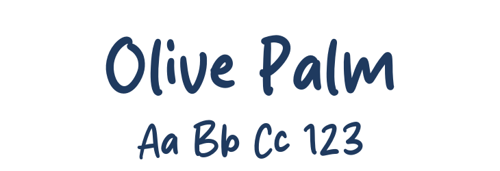 Olive Palm Font Preview