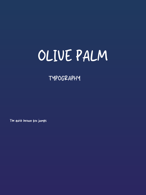 Olive Palm Poster