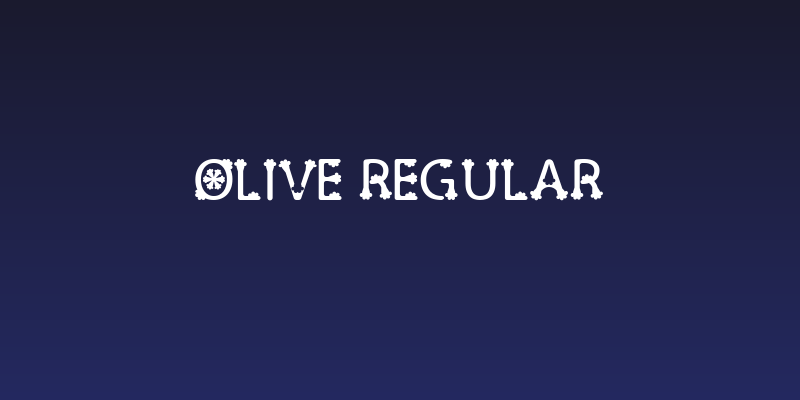 Olive Regular Social Header