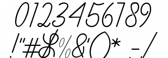 Olive free Font OTHER CHARS