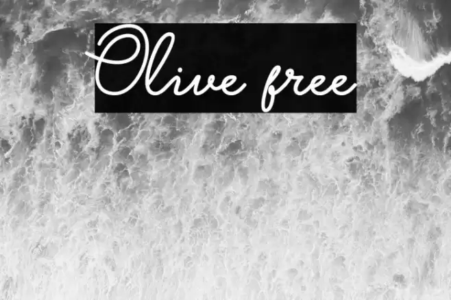 Olive free Font examples