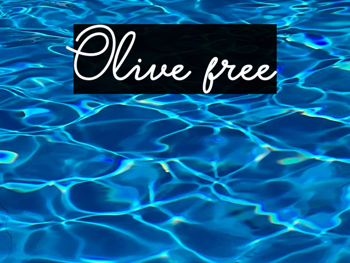Olive free Example 3