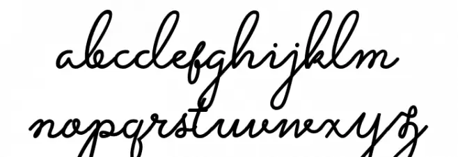 Olive free Font LOWERCASE
