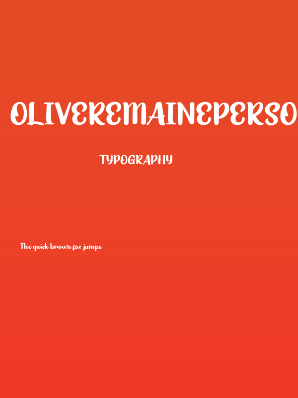OliveRemainePersonalUse Poster