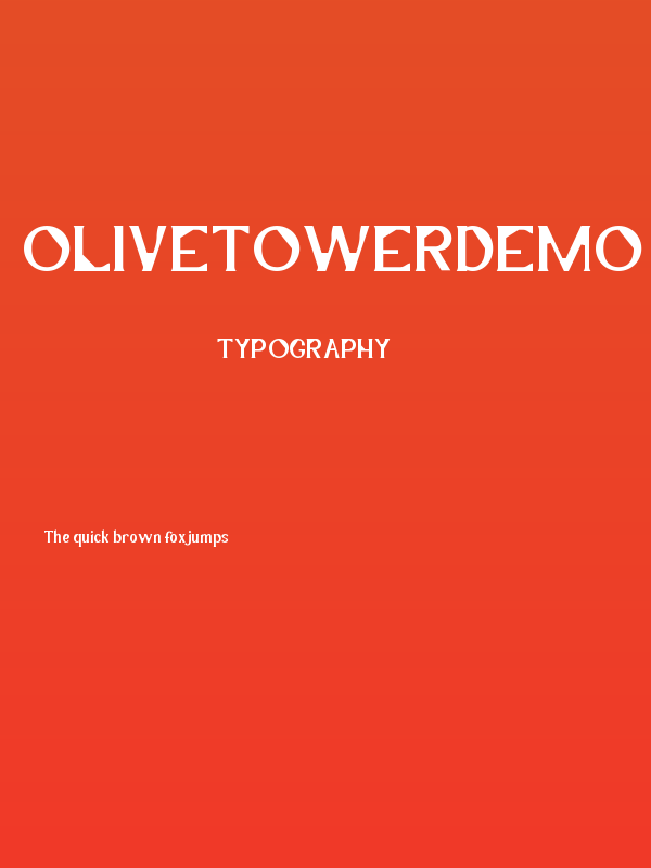 OliveTowerDemo Poster