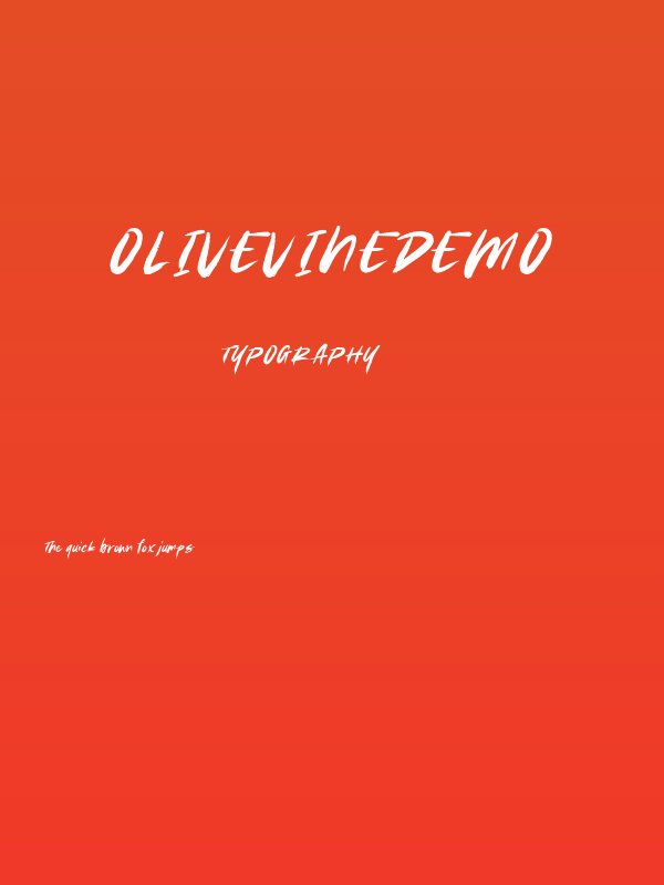 OliveVineDEMO Poster