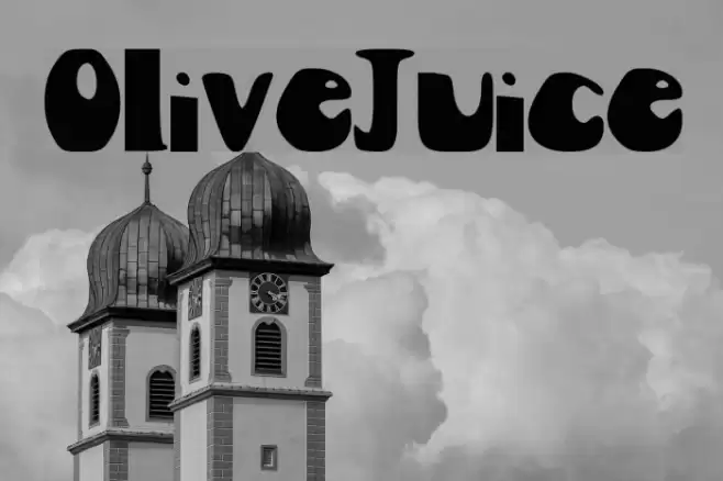 Olive_Juice Font examples
