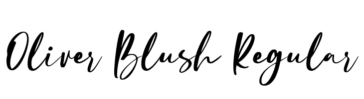 Oliver Blush Regular  baixar fontes gratis