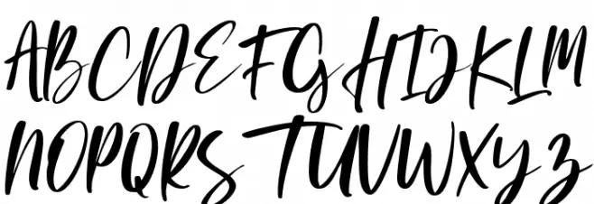 Oliver Blush Regular Schriftart Groß