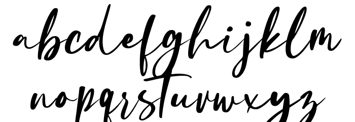 Oliver Blush Regular Font LOWERCASE