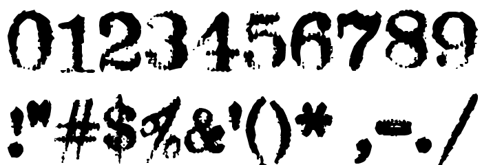 Oliver Printype Font OTHER CHARS