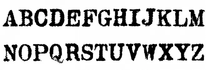 Oliver Printype خط أحرف كبيرة