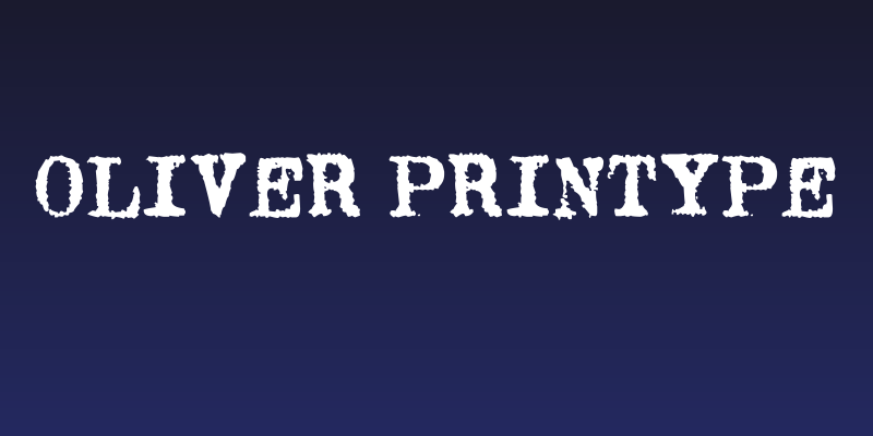 Oliver Printype Social Header