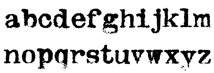 Oliver Printype Font LOWERCASE